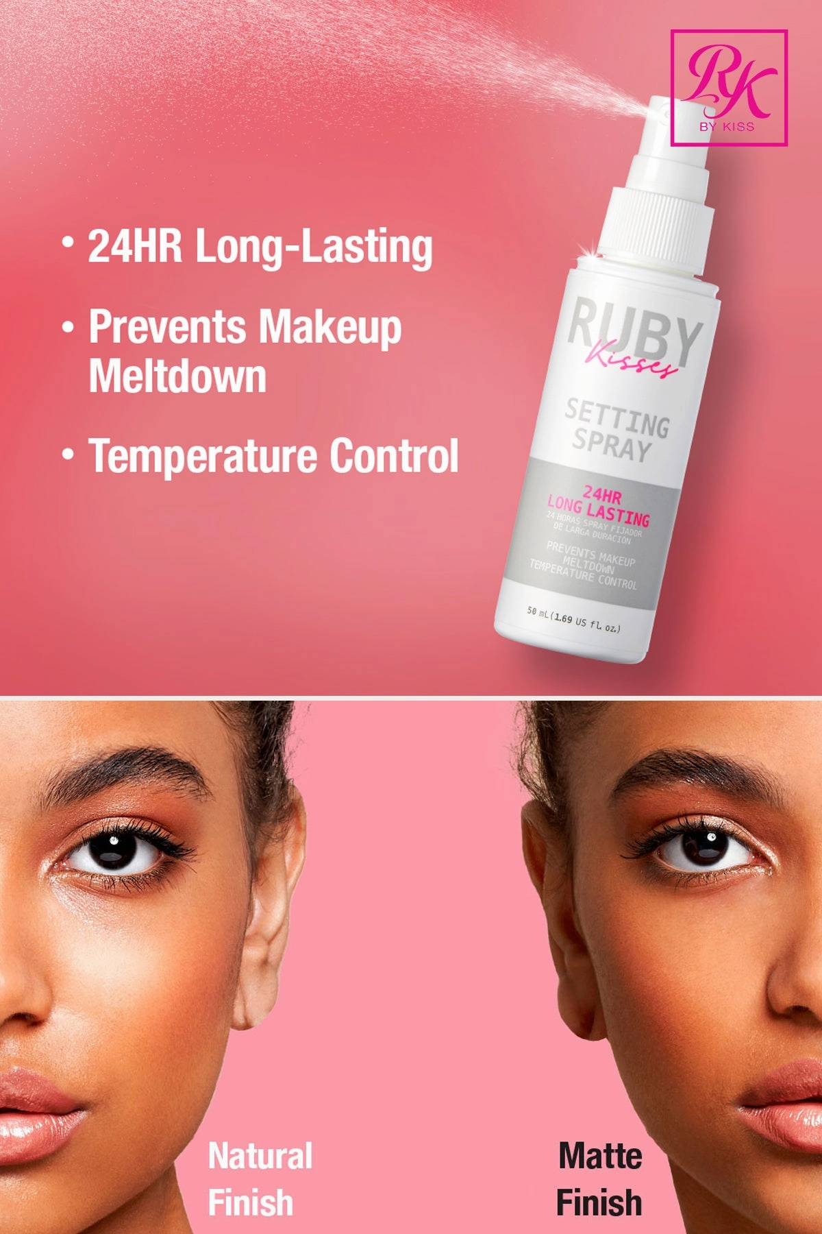 RUBY KISS BY KISS NEVER TOUCH UP SETTING SPRAY