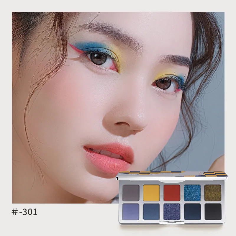 Shedella Checkerboard Ten-Color Eyeshadow Palette