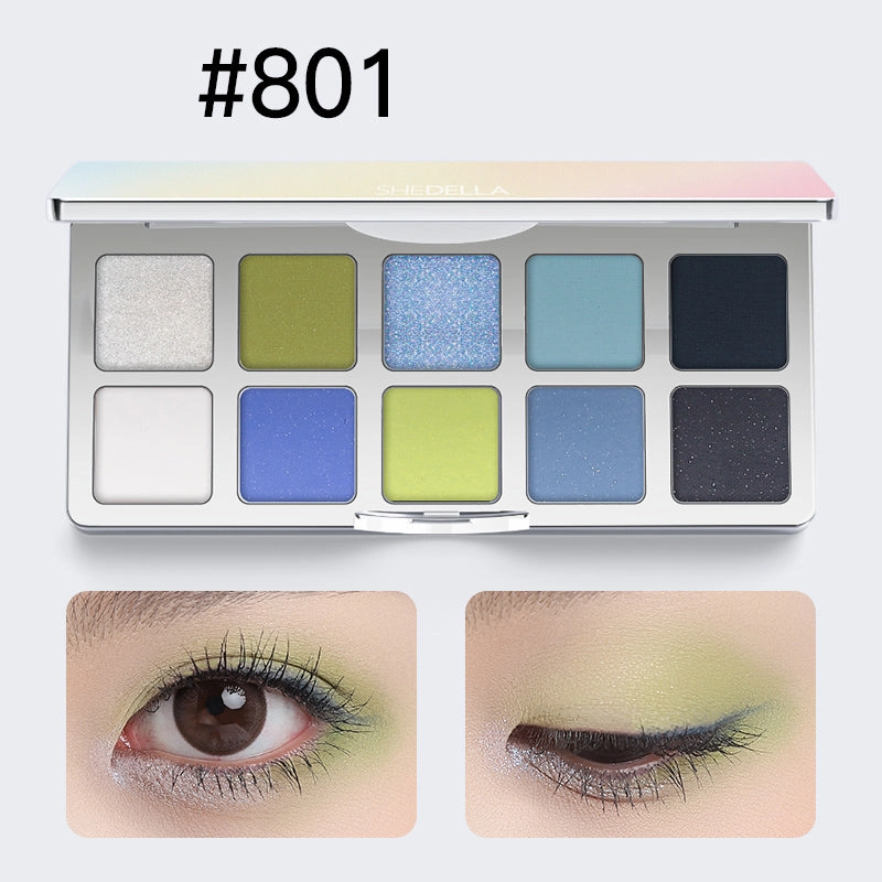 Shedella Dreamy Colorful Ten-Color Eyeshadow Palette
