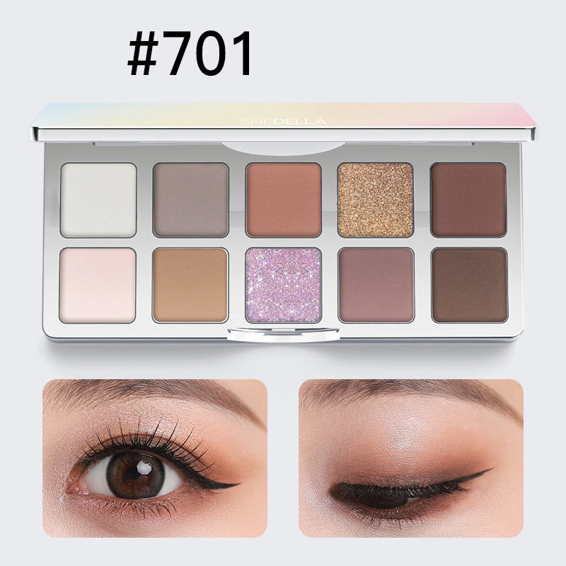 Shedella Dreamy Colorful Ten-Color Eyeshadow Palette