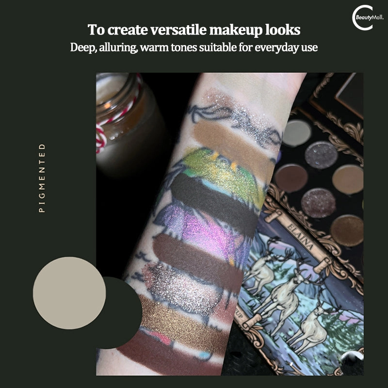 Shellwe Makeup Elaina Ten-Color Chameleon Shimmer Matte Eyeshadow Palette