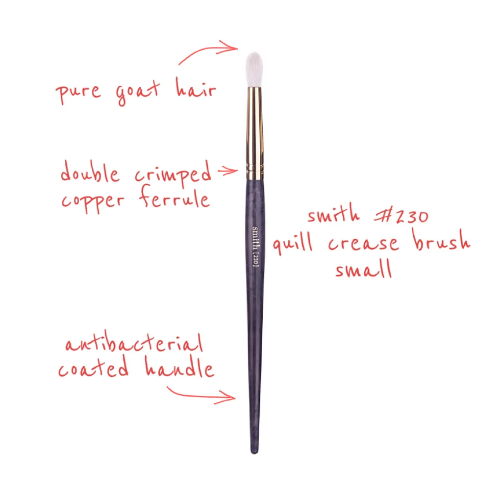 Smith Cosmetics 230 Quill Crease Brush Small