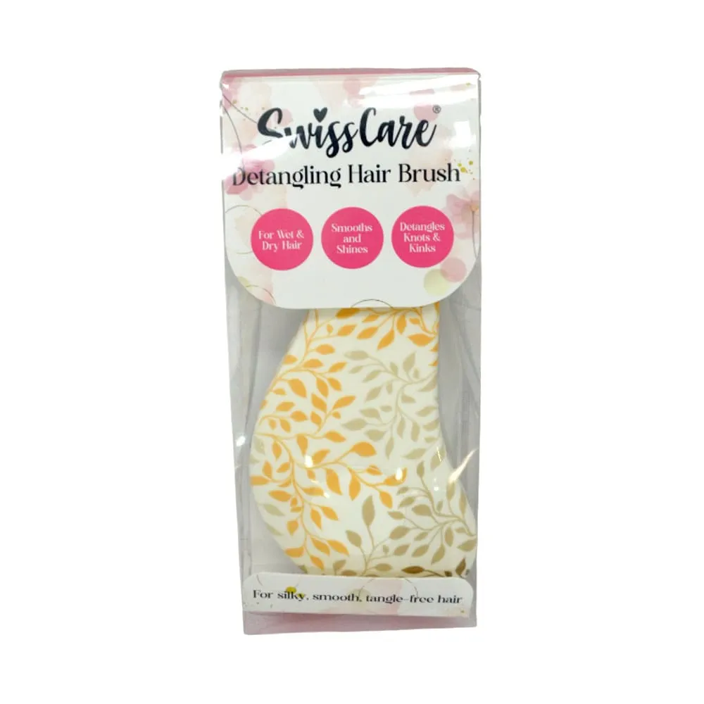 SwissCare Detangling Hair Brush Delicate Leaf