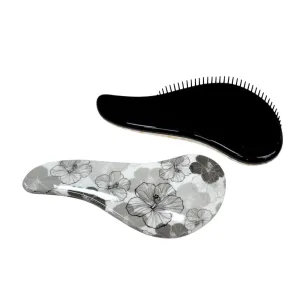 SwissCare Detangling Hair Brush Monochrome Floral