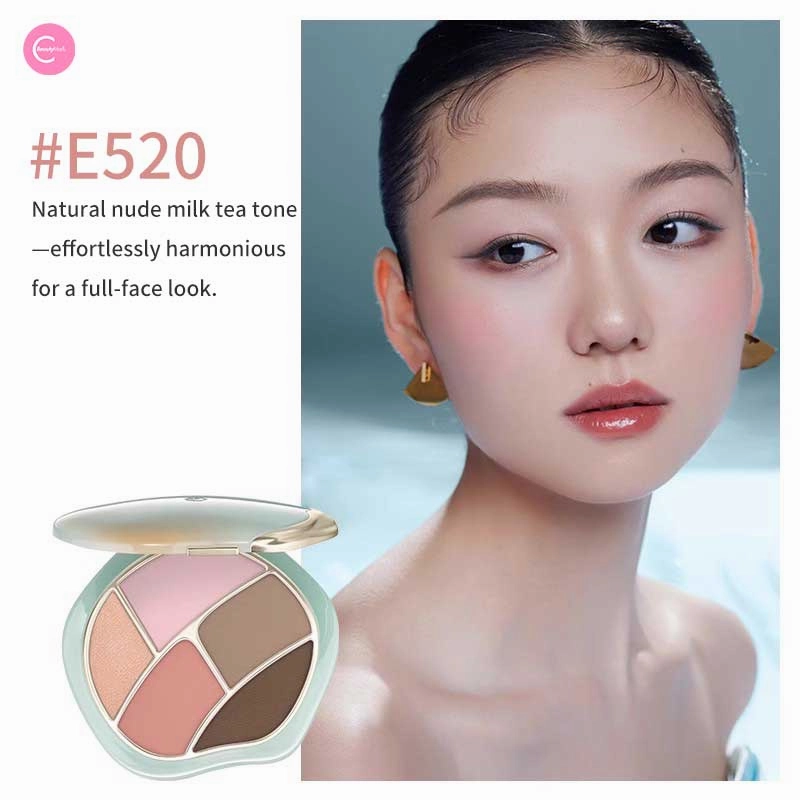 TIMAGE Waves of Elegance 5-Color Eyeshadow Palette