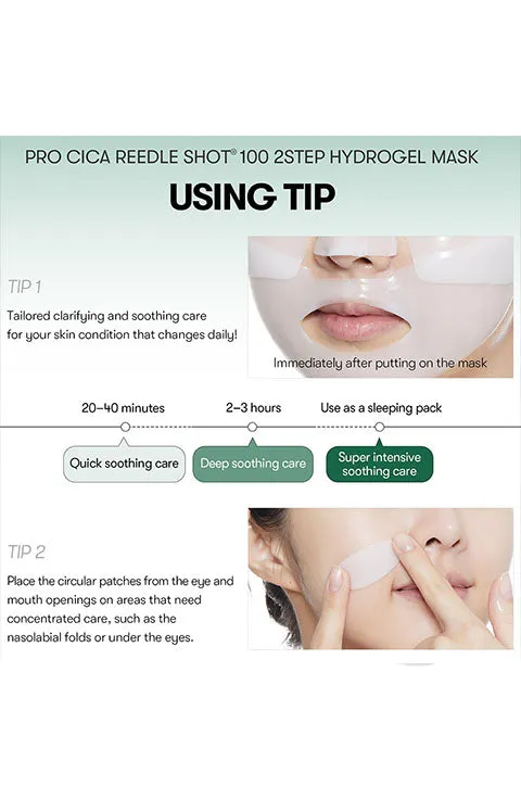 [VT] Pro Cica Reedle Shot 100 2-Step Hydrogel Mask(1Pcs Or 1Box(4Pcs)