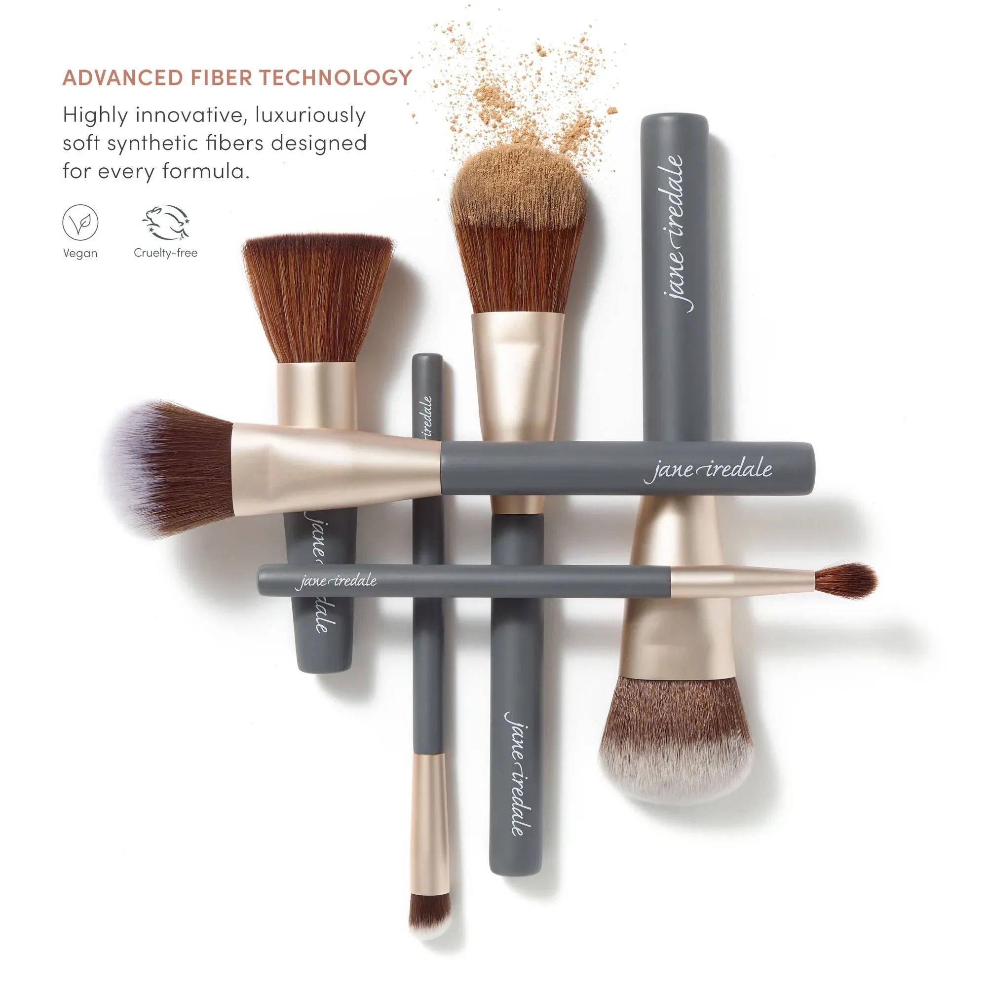 White Fan Brush